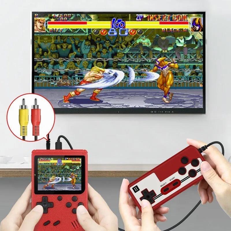 Retro Mini Video Game Portável - 2 jogadores - Geek Ofertas